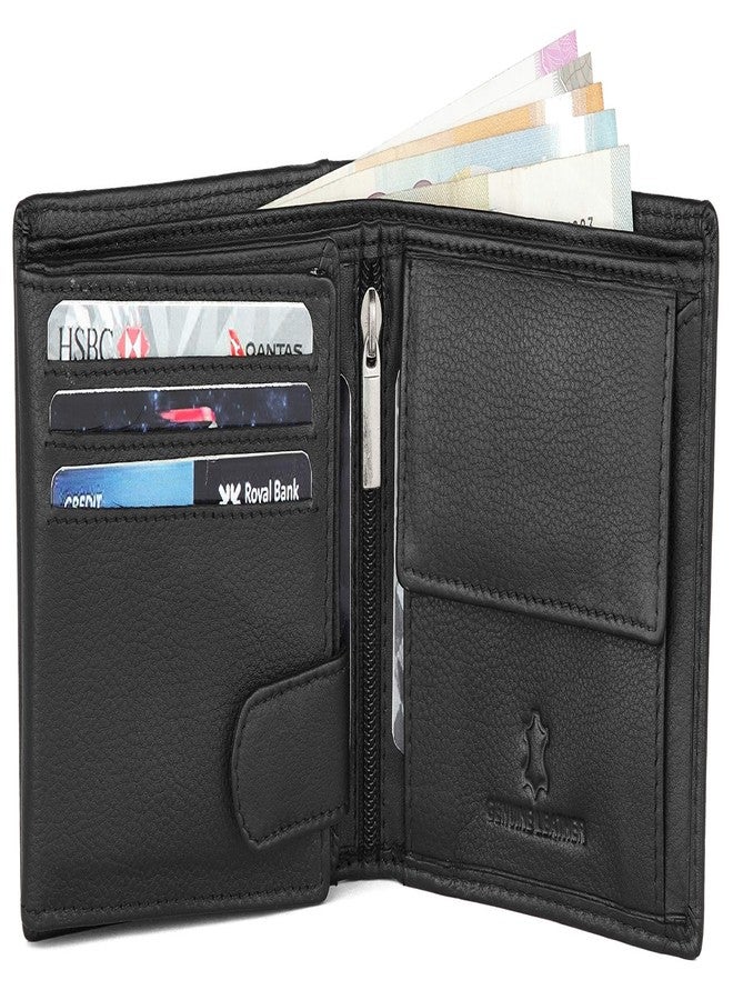 WildHorn Rfid Protected Leather Wallet For Men, Jade Black - Image 4