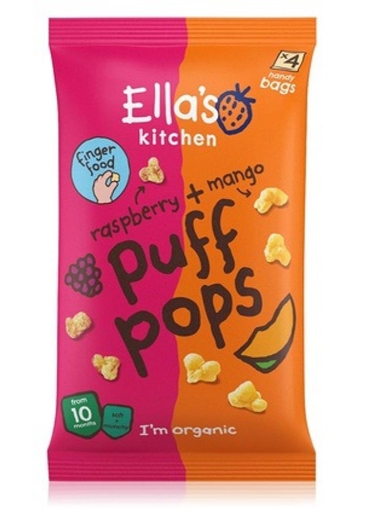 Ella's Kitchen Puff Pops Raspberry & Mango 9g x 4