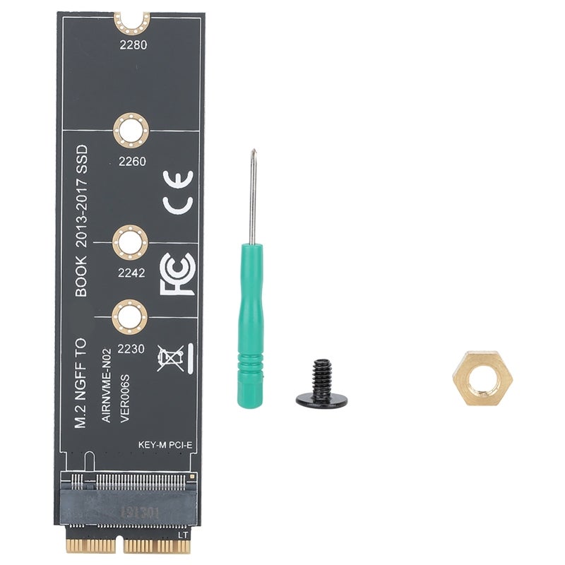 بطاقة محول M.2 NVME PCIE3.0 - مكونات إلكترونية متينة وعالية الجودة لأجهزة MacBook A1465 A1466 A1502 A1398 2013-2017 - Image 1
