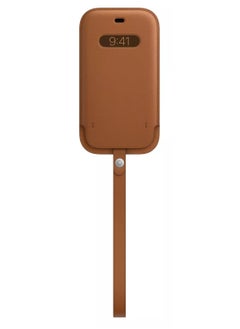 Generic Leather Sleeve Case with MagSafe for iPhone 12 mini - Saddle Brown  - Image 1
