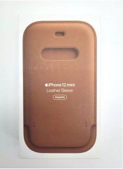 Generic Leather Sleeve Case with MagSafe for iPhone 12 mini - Saddle Brown  - Image 4