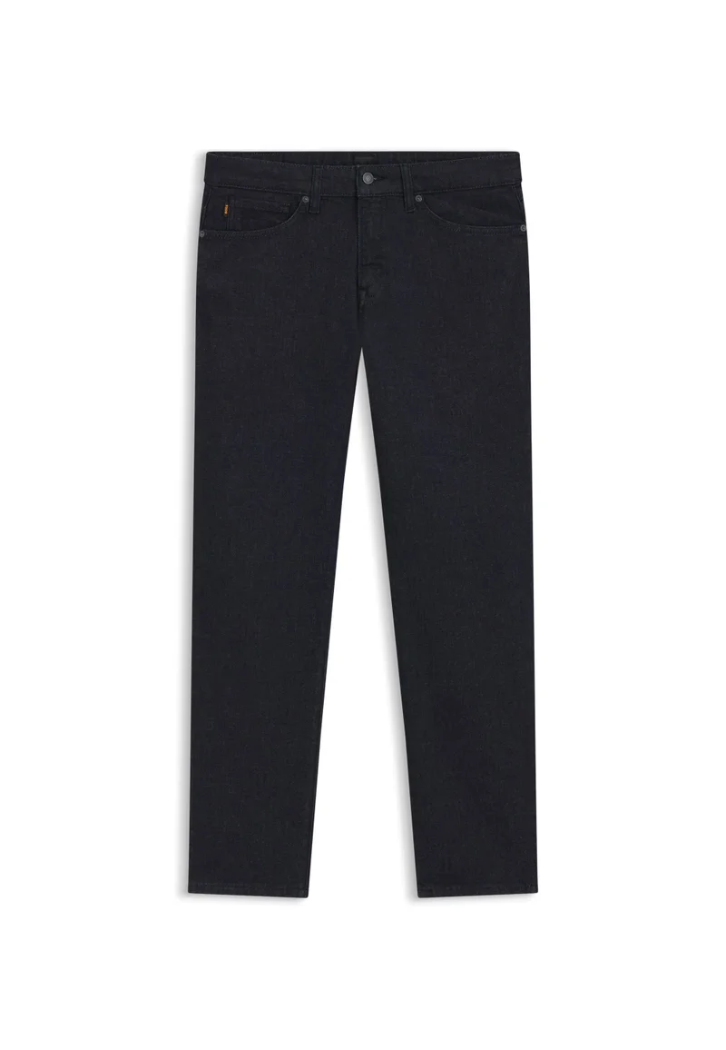 BOSS Maine regular-fit jeans in dark-blue stretch denim
