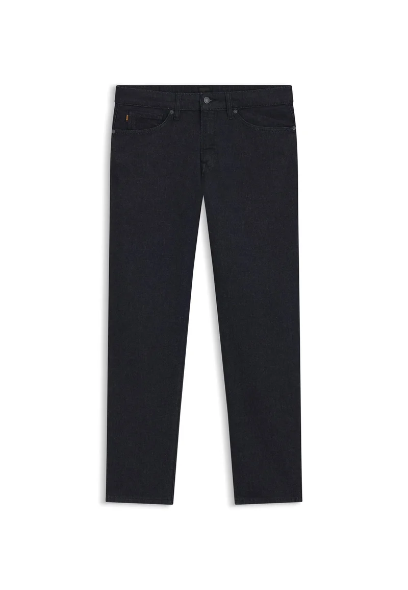 BOSS Dark Blue Maine regular-fit jeans in dark-blue stretch denim for Men | Best Price UAE