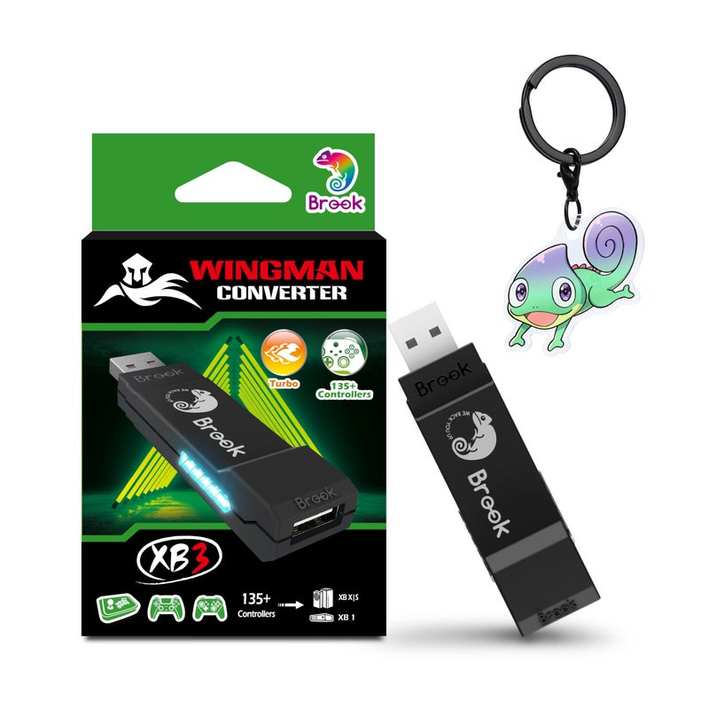 Brook محول بروك وينجمان XB 3 - ارتقِ بتجربتك في الألعاب: محول لاسلكي لجهاز Xbox Series X/S و Xbox One و PC مع ميزات إعادة التعيين والتيربو [إصدار حصري رسمي] - Image 1