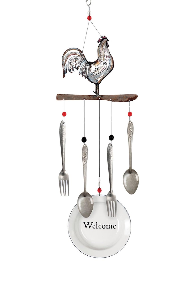 Sunset Vista Designs 92153 Farmhouse Wind Chime 28Inch Rooster - Image 2