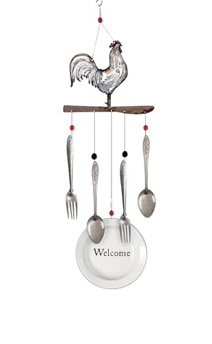 Sunset Vista Designs 92153 Farmhouse Wind Chime 28Inch Rooster - Image 1