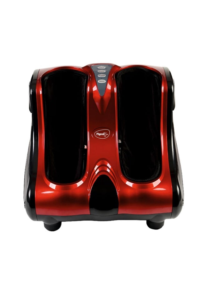 Pigeon Electric Neura Calf, Foot and Leg Massager for Home | Pain Relief Massage for Legs | Heat with 4 Vibration Motors | Rolling and Kneading - Improve Blood Circulation, Red - Image 1