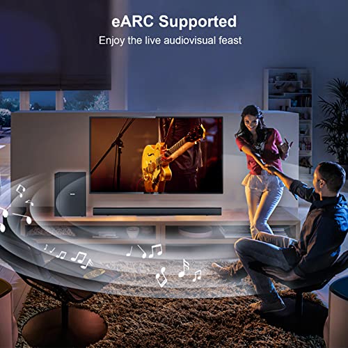 FIBBR 8K HDMI Fiber Optic Cable 6ft, 48Gbps HDMI 2.1 Cable/AOC Support 8K@60Hz, 4K@120Hz/144Hz HDR eARC Dolby Atmos HDCP 2.2&2.3 Compatible with PS5, Xbox Series X, PC, TV - Image 4