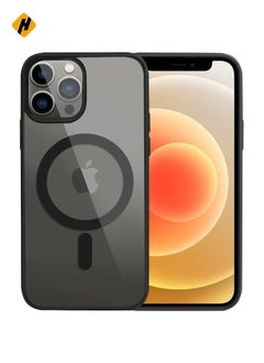 iPhone 13 Pro Max Case Clear Magsafe Slim Cover, Ultra-Thin Shockproof and Anti-Yellow Transparent Protective Cover Compatible for Apple iPhone 13 Pro Max 6.7 inch - Black