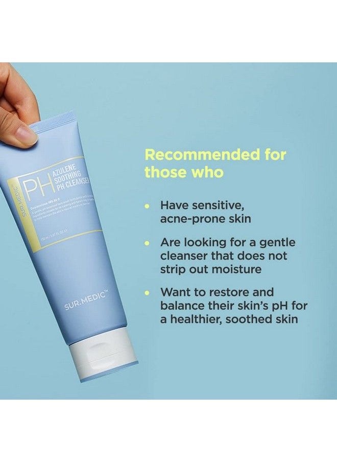 SUR.MEDIC+ - Azulene Soothing Ph Cleanser 5.07 Oz / 150Ml Hypoallergenic Sensitive Skin Smooth Moisturizer Centella Korean Skin Care - Image 1