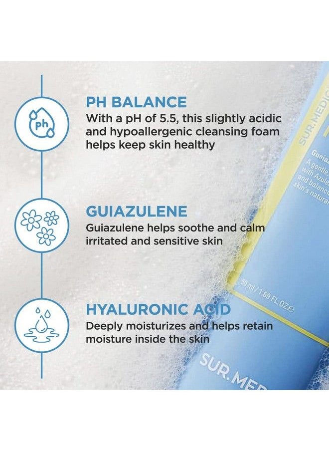 SUR.MEDIC+ - Azulene Soothing Ph Cleanser 5.07 Oz / 150Ml Hypoallergenic Sensitive Skin Smooth Moisturizer Centella Korean Skin Care - Image 1