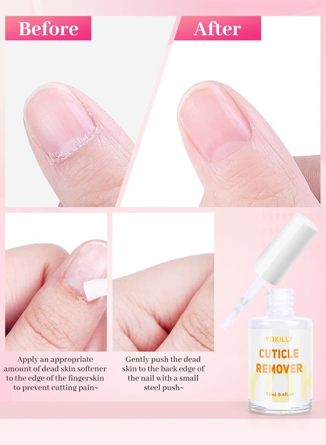 Yokilly Nail Soaking Bowl, Soak Off Gel Polish Remover Manicure Bowl, Acetone Nail Soak Off Bowl for Acrylic Nails Dip Powder Remover Kit with Cuticle Oil, Cutile Remover, Cuticle Pusher Peeler - Image 3