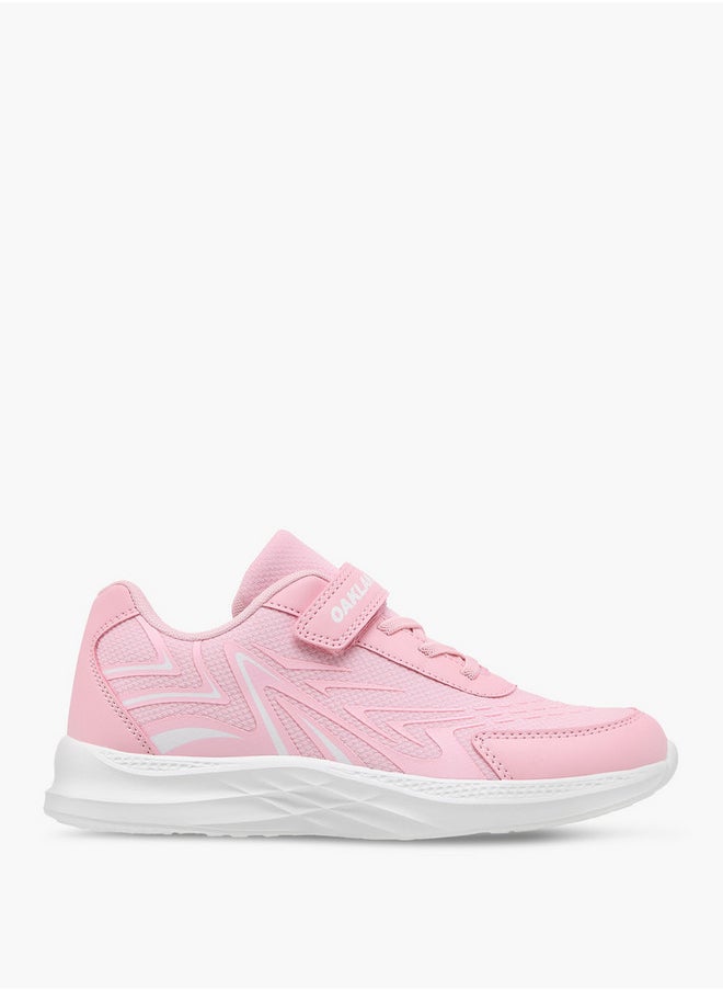 Oaklan by Shoexpress Girls Panelled Sports Shoes with Hook and Loop Closure  - Image 3