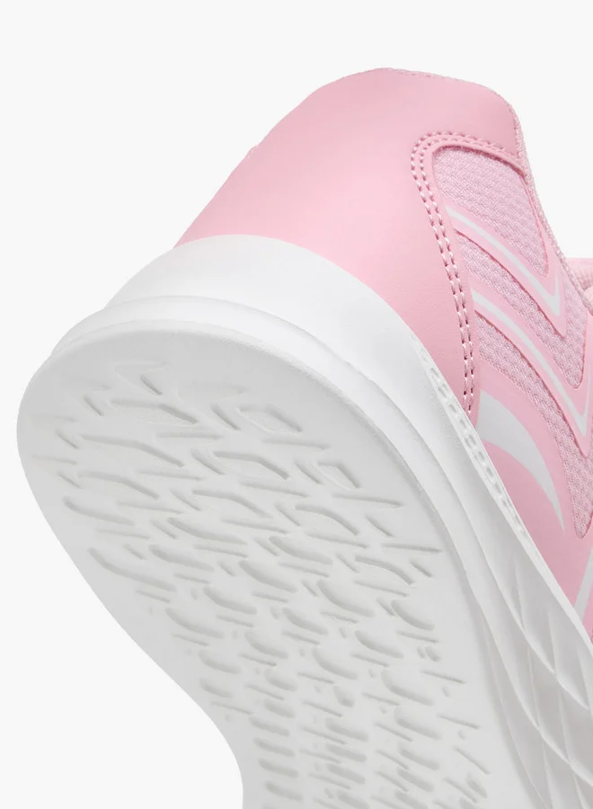 Oaklan by Shoexpress Girls Panelled Sports Shoes with Hook and Loop Closure