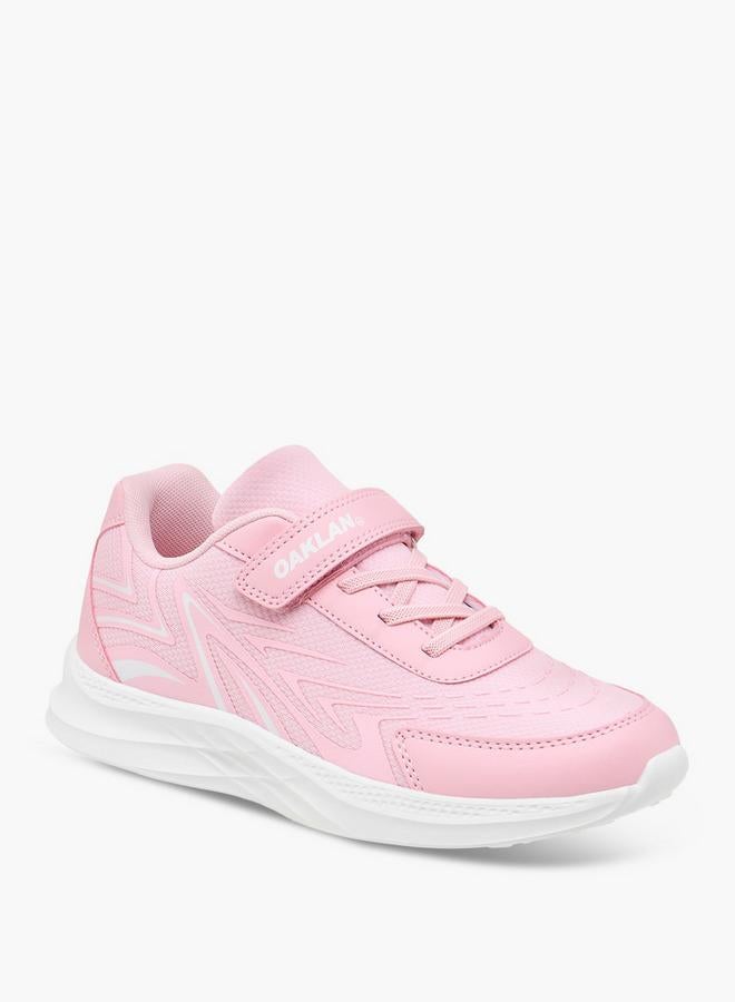 Oaklan by Shoexpress Girls Panelled Sports Shoes with Hook and Loop Closure - Image 1