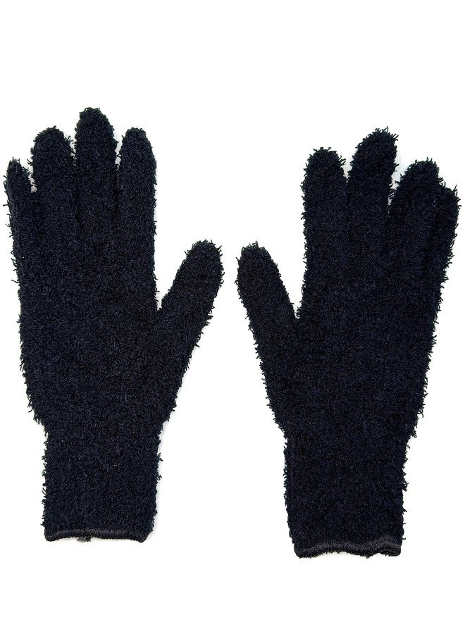 Salon Supply Co Microfiber Gloves - Black - Set of 2 - Reusable Gloves for Hair Coloring - Hair Dye Gloves - Color Melting Gloves - Bleach Blender Gloves - Image 3