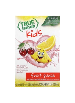 True Citrus True Citrus, True Lemon, Kids Drink Mix, Fruit Punch, 10 Packets 0.14 oz (3.9 g) Each  - Image 1