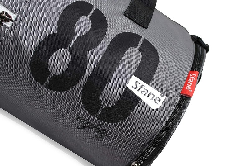 SFANE Gym Bags for Men with Separate Shoe Compartment Sports Gym Bag for Women Duffle Bags for Gym, Duffel Bags Sports Bag - Grey & Black - Image 5