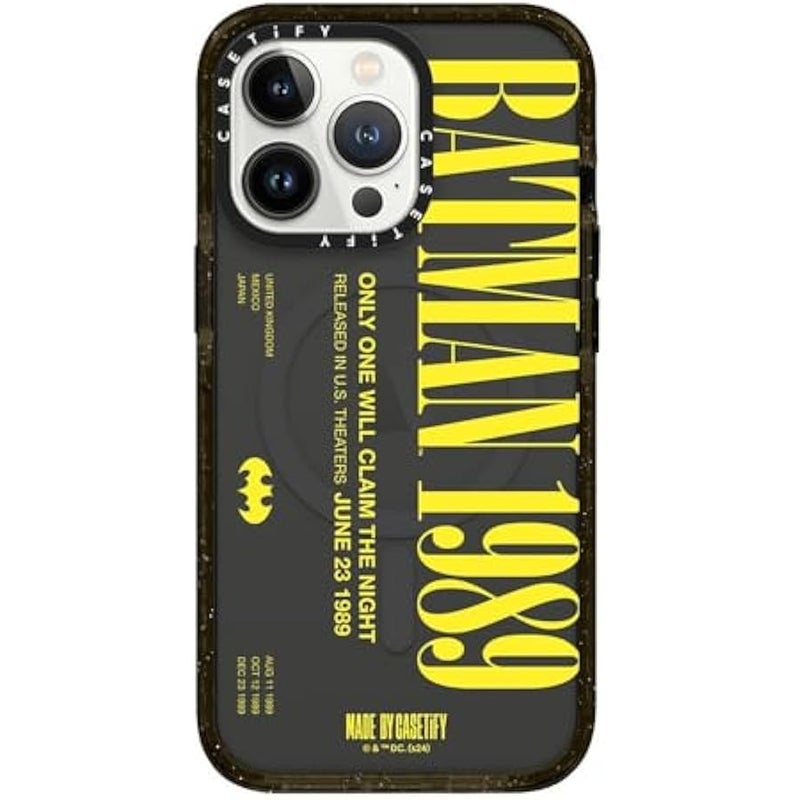 Casetify Impact iPhone 13 Pro Case 【Batman Co-Lab / 4X Military Grade Drop Tested / 8.2ft Drop Protection/Compatible with Magsafe】 - Batman 1989 - Clear Black - Image 1