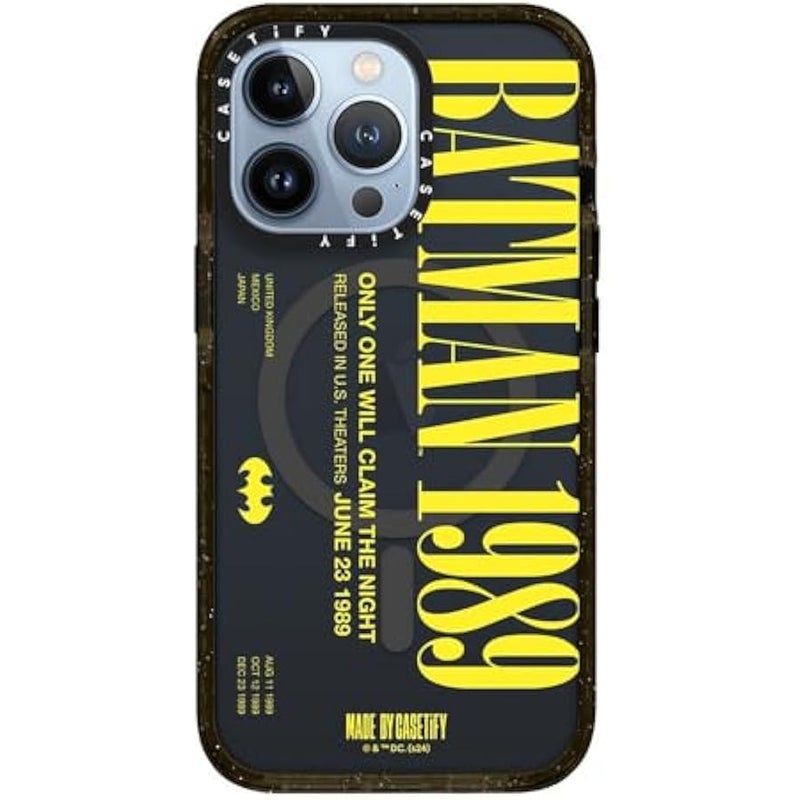 Casetify Impact iPhone 13 Pro Case 【Batman Co-Lab / 4X Military Grade Drop Tested / 8.2ft Drop Protection/Compatible with Magsafe】 - Batman 1989 - Clear Black - Image 3