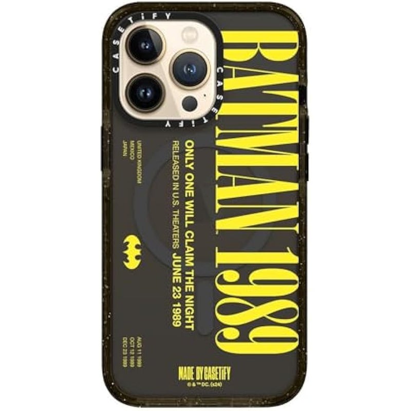 Casetify Impact iPhone 13 Pro Case 【Batman Co-Lab / 4X Military Grade Drop Tested / 8.2ft Drop Protection/Compatible with Magsafe】 - Batman 1989 - Clear Black - Image 4