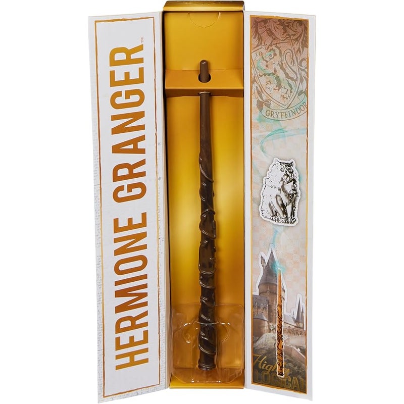 WIZARDING WORLD Harry Potter Authentic Hermione Granger Plastic Wand with Hogwarts Holder, Approx. 12 inches, Toy for Ages 14 and up, Fan Item - Image 2