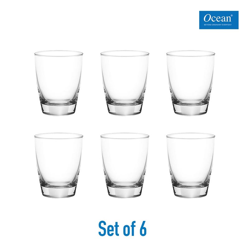 Ocean Ocean Tiara Tumbler Glass Set of 6 Pieces, 365ml, Clear | Elegant & Versatile Glassware for Water, Juices, or Other Beverages | Perfect for Daily Use, Parties Or Special Occasions | Dishwasher Safe  - Image 2