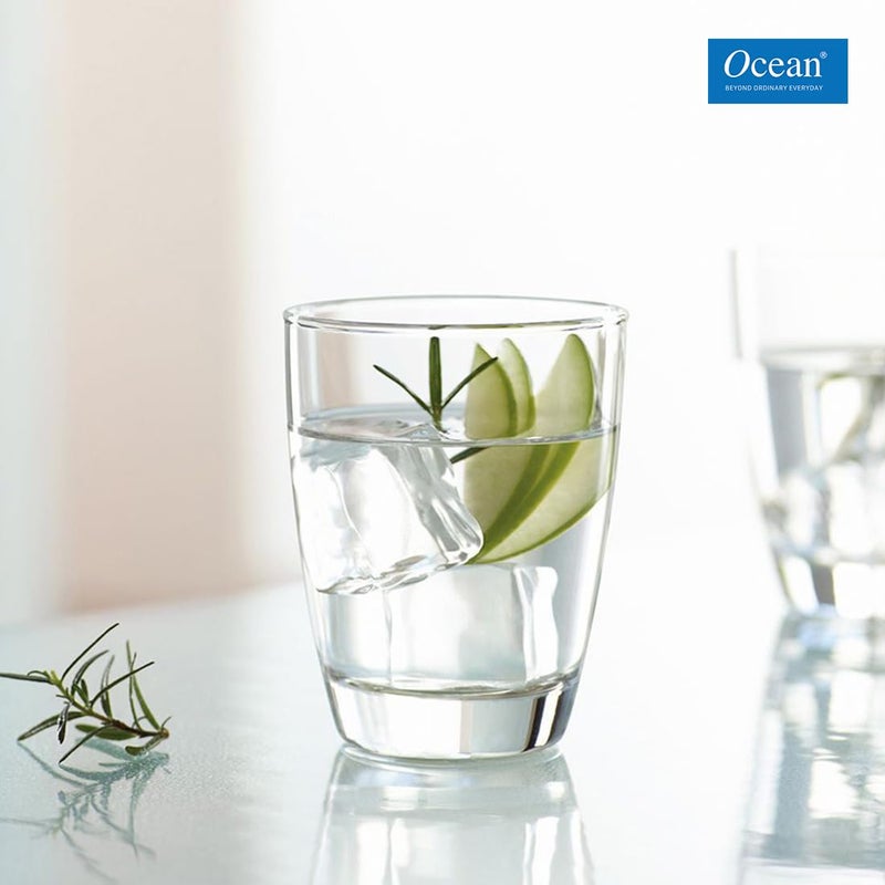 Ocean Ocean Tiara Tumbler Glass Set of 6 Pieces, 365ml, Clear | Elegant & Versatile Glassware for Water, Juices, or Other Beverages | Perfect for Daily Use, Parties Or Special Occasions | Dishwasher Safe  - Image 5