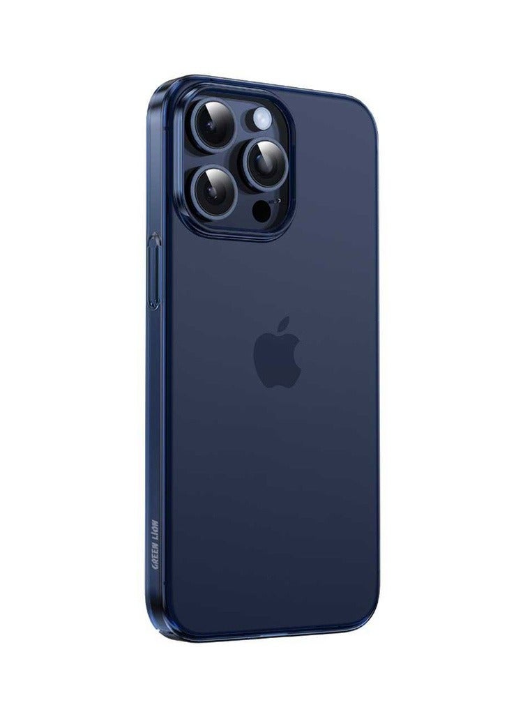 GREEN LION Delgado PC Case for iPhone 15 Pro - Blue - Image 1