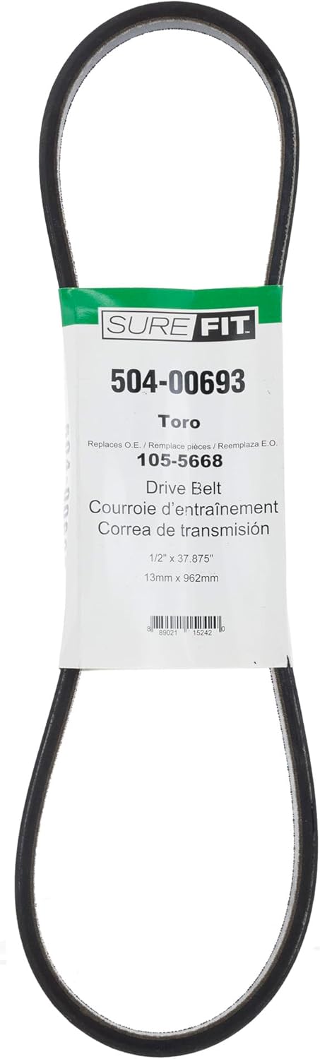 Surefit SureFit Drive Belt Replacement for Toro 1055668 36 40 44 48 52 MidSize ProLine Commercial WalkBehind Lawn Mowers  - Image 1