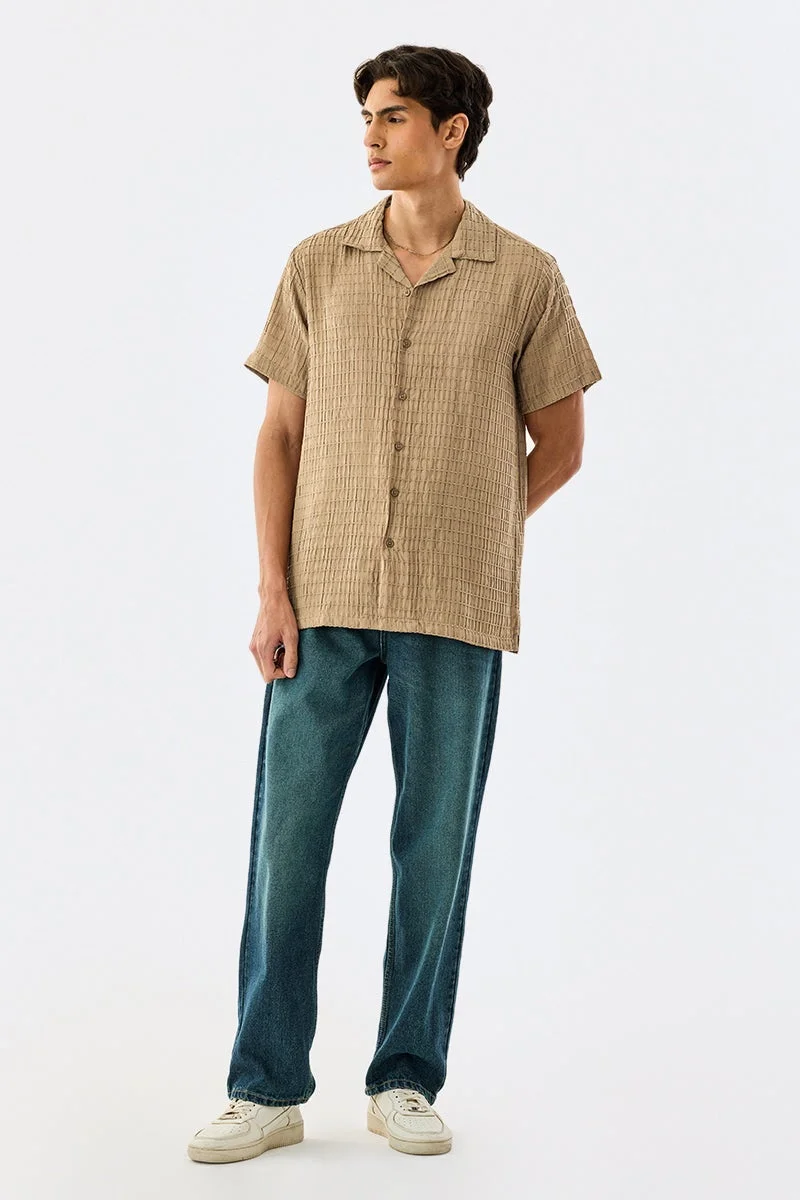 SNITCH Self-Design Box Fit Shirt