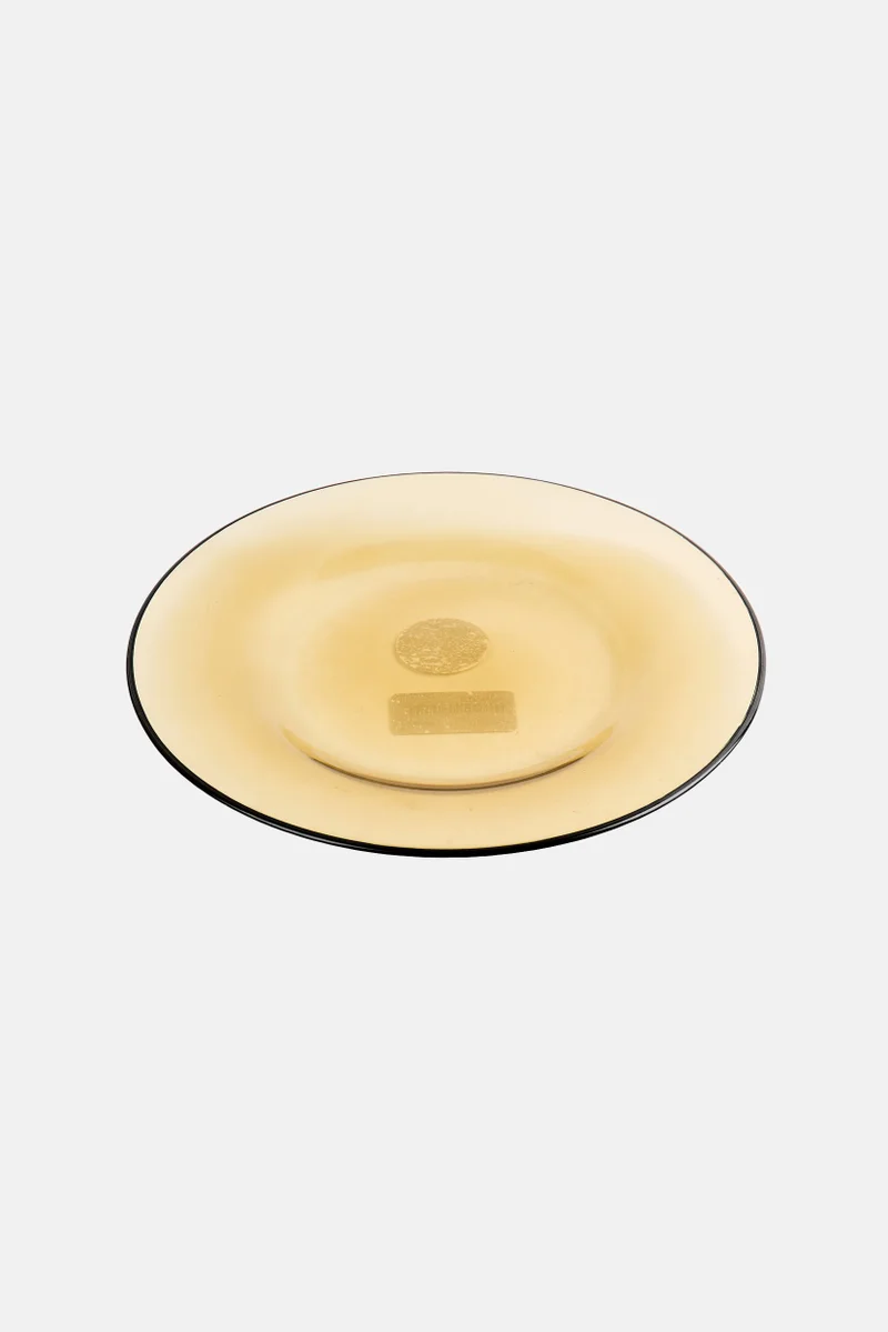 Muy Mucho Glass Flat Serving Platter, Olive