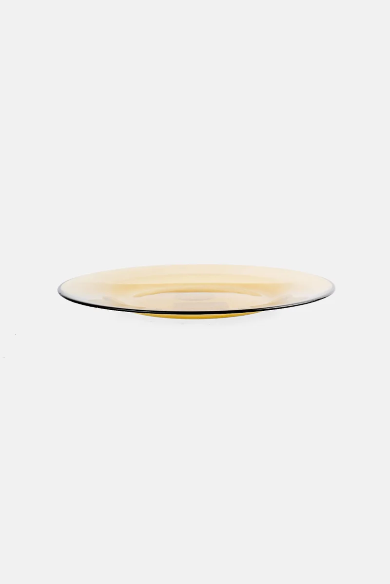 Muy Mucho Glass Flat Serving Platter, Olive