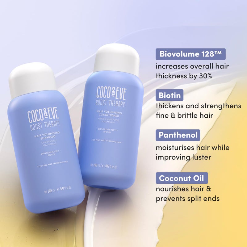 Coco & Eve Boost Therapy Hair Volumizing Shampoo with Biotin, Panthenol to Target Hair Thinning, Enhance Volume and Density. Strengthening, Thickening Shampoo for Fuller, Healthier Hair (9.47 fl oz) - Image 5
