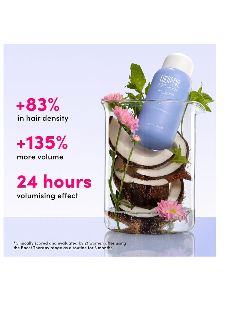 COCO & EVE - Coco & Eve Boost Therapy Hair Volumizing Shampoo with Biotin, Panthenol to Target Hair Thinning, Enhance Volume and Density. Strengthening, Thickening Shampoo for Fuller, Healthier Hair (9.47 fl oz) - Image 1