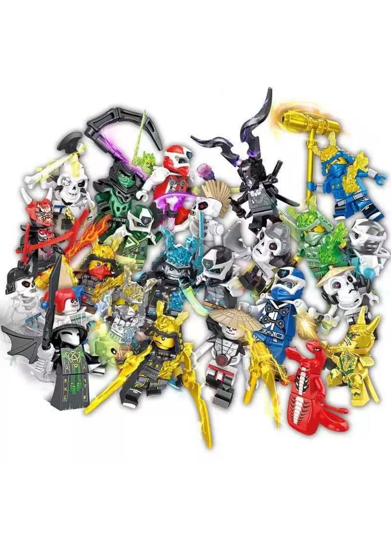 24-Piece Colorful Themed Building Block Doll Set, Children'S Assembly Toys, Creative Play Building Blocks, Perfect Birthday Gifts