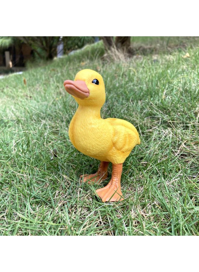 Simulation Animal Solid Model Toy Poultry White Duck Yellow Duck Model Children's Cognitive Toy Ornaments Handheld-Color:Large White Duck 127-1387 - Image 3