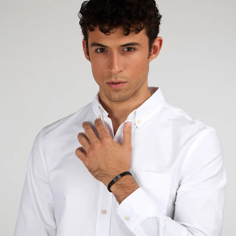 Maserati  Recycled Leather collection Men's   Bracelet - JM424AVE25 for Men | Best Price UAE