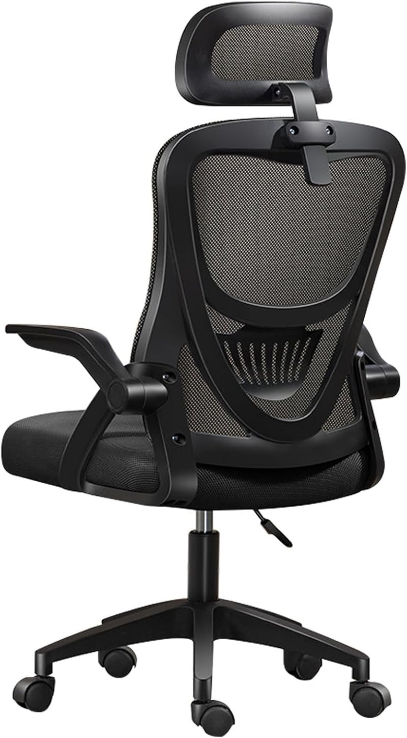 Gaming Chair Office Chair Ergonomic Office Chair, Breathable Mesh Design High Back DeskChair with Adjustable Headrest Swivel Armrest and Lumbar Support - Image 1