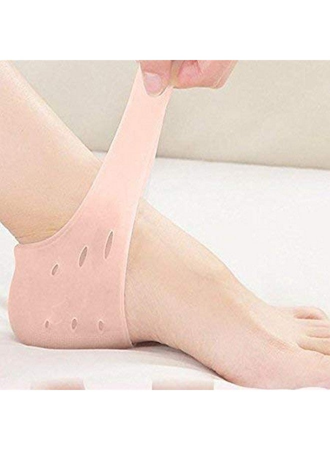 Denique Silicone Gel Heel Pad Socks For Men And Women Pain Relief,Dry Hard Cracked Heels Repair(Free Size) (Pair) - Image 5