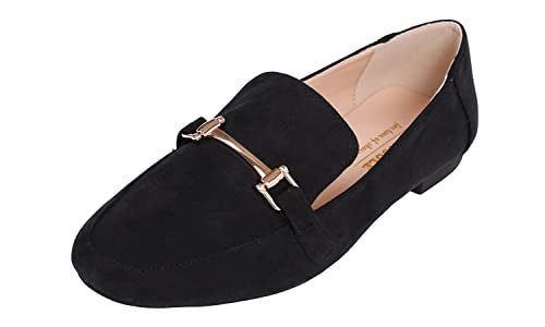 FEVERSOLE Women's Fashion Trim Deco Loafer Slippers Black Size 8.5 M US - Image 1