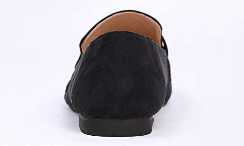 FEVERSOLE Women's Fashion Trim Deco Loafer Slippers Black Size 8.5 M US - Image 5