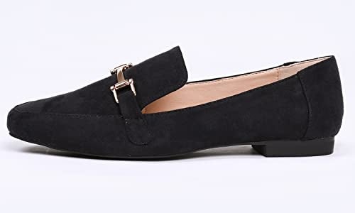 FEVERSOLE Women's Fashion Trim Deco Loafer Slippers Black Size 8.5 M US - Image 3
