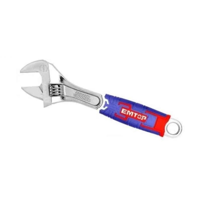 EMTOP MBTstore EAWH131201 Adjustable wrench Adjustable Clamp Pliers 300mm 12 Inches CrV Steel 041mm Opening Soft Handle Packed with Plastic Hanger - Image 1