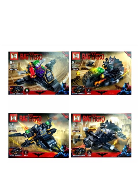 Super Bat Hero 4 In 1 Batman - Joker Constructor Blocks - No:MG603