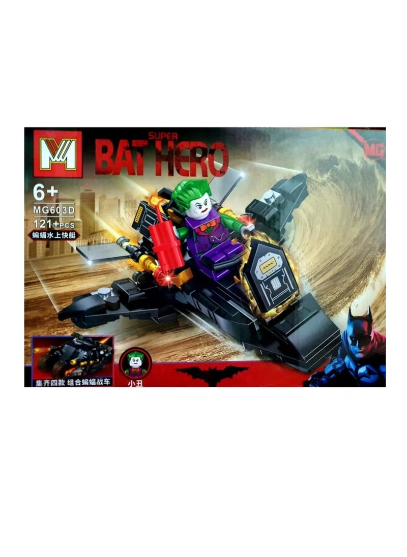 Super Bat Hero 4 In 1 Batman - Joker Constructor Blocks - No:MG603