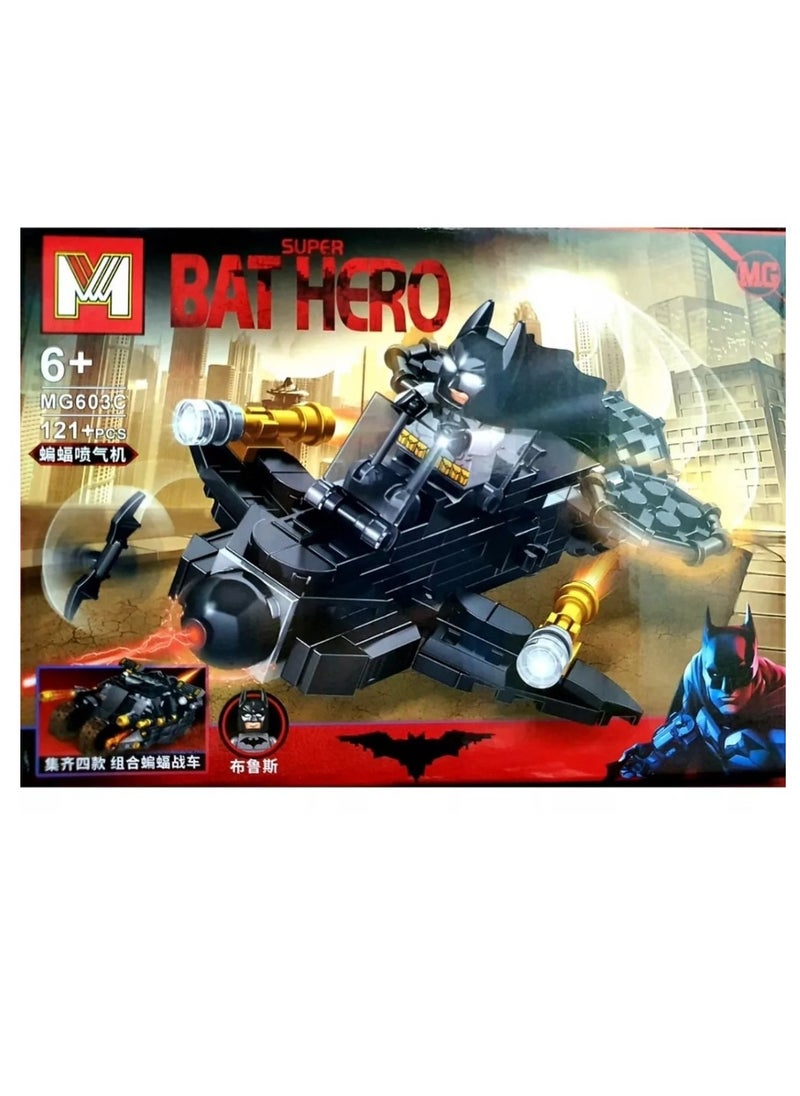 Super Bat Hero 4 In 1 Batman - Joker Constructor Blocks - No:MG603