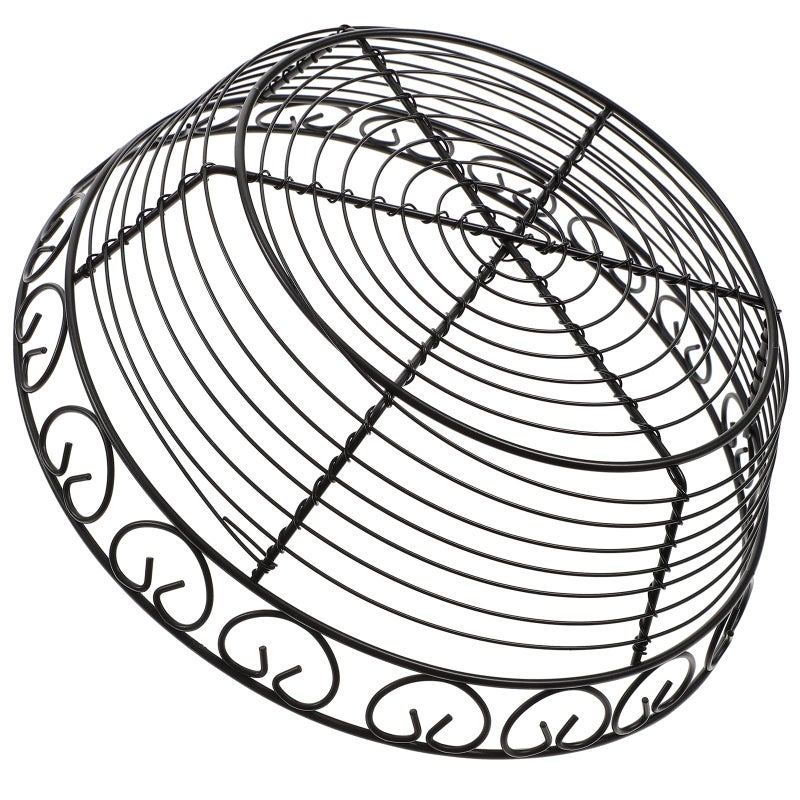 Compact Black Metal Wire Kitchen Storage Basket For Fruits Vegetables Bread Countertop - Image 2