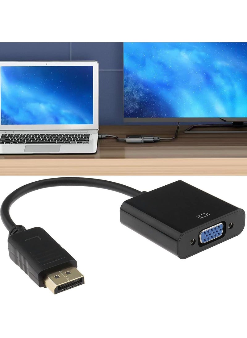 LEDIN DP to VGA Converter, DisplayPort (DP) to VGA Adapter, DP To VGA Male to Female Adapter for DP Port Devices,Computer and Older Generation PC, Black  - Image 5