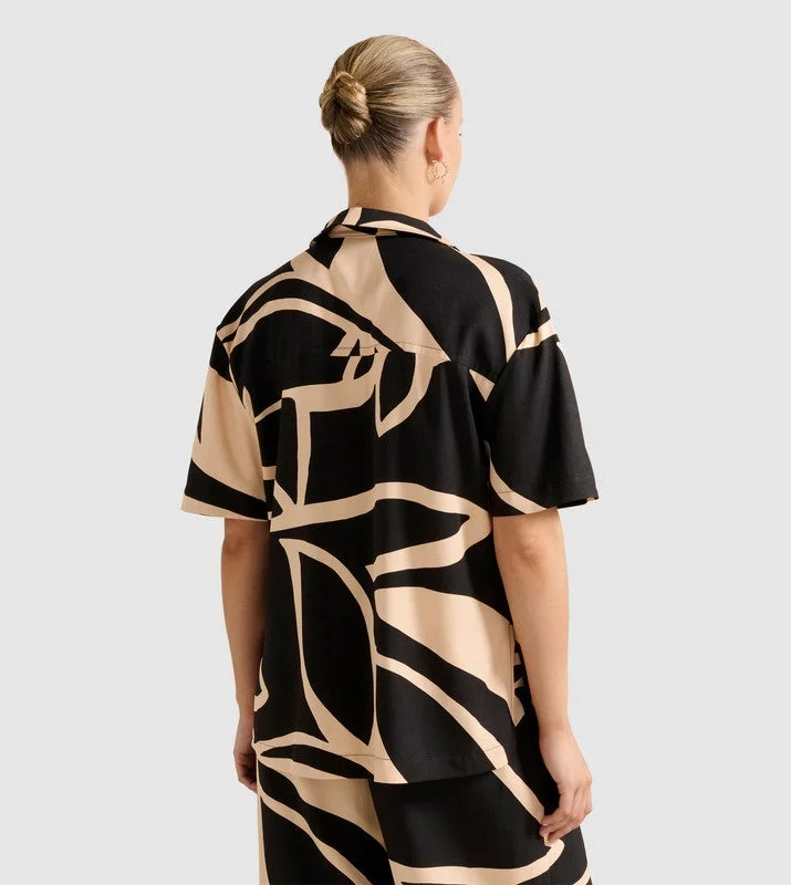 forever new  FLOSSIE Printed Short Sleeves Shirt for Women | Best Price UAE